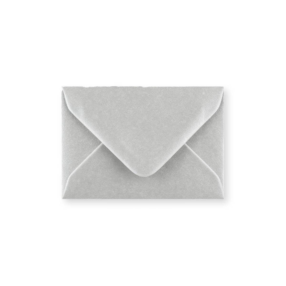 Metallic Silver Gummed V-Flap Greeting Card Envelope (70 x 100mm)