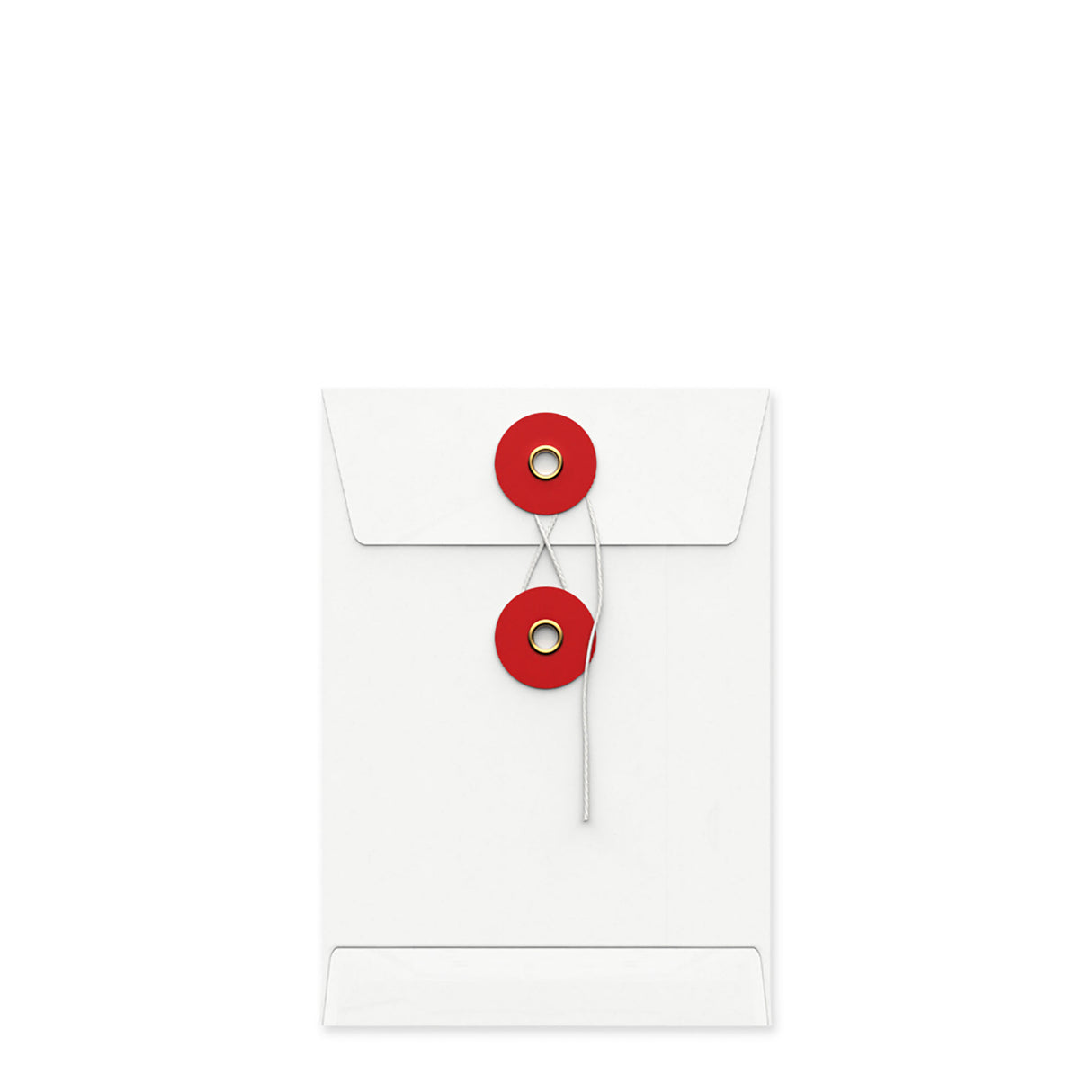 Coloured envelopes with string and washer closure