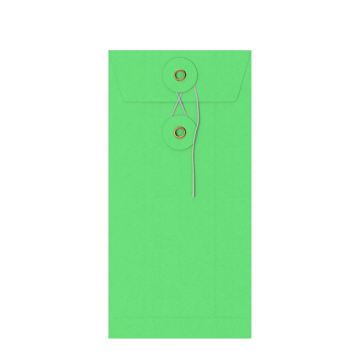 Coloured envelopes with string and washer closure