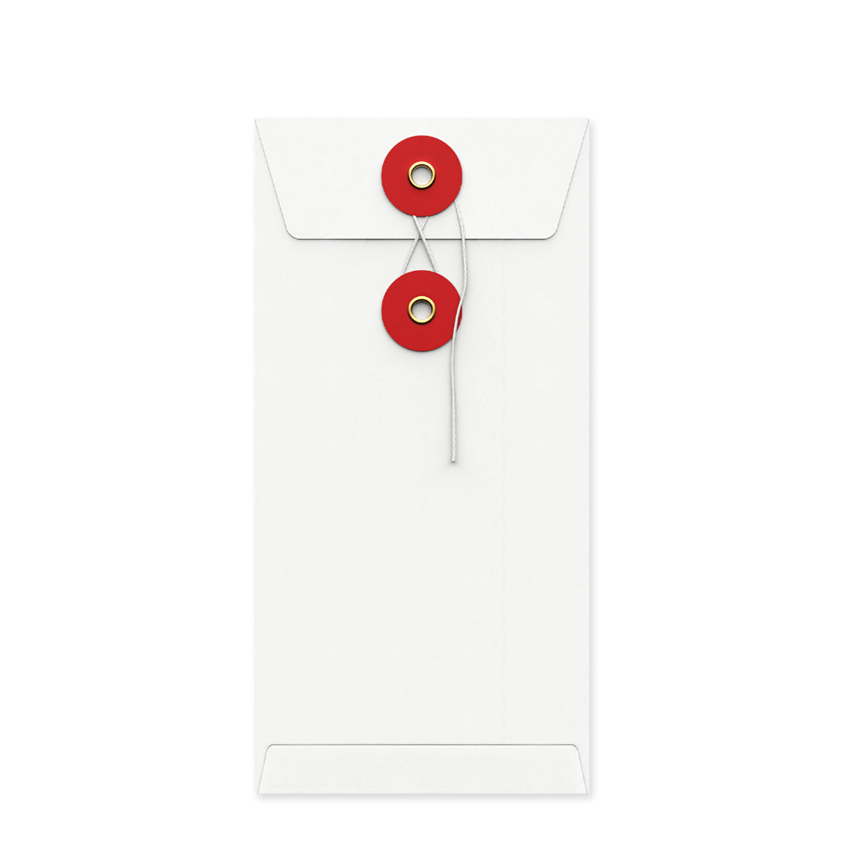 Coloured envelopes with string and washer closure