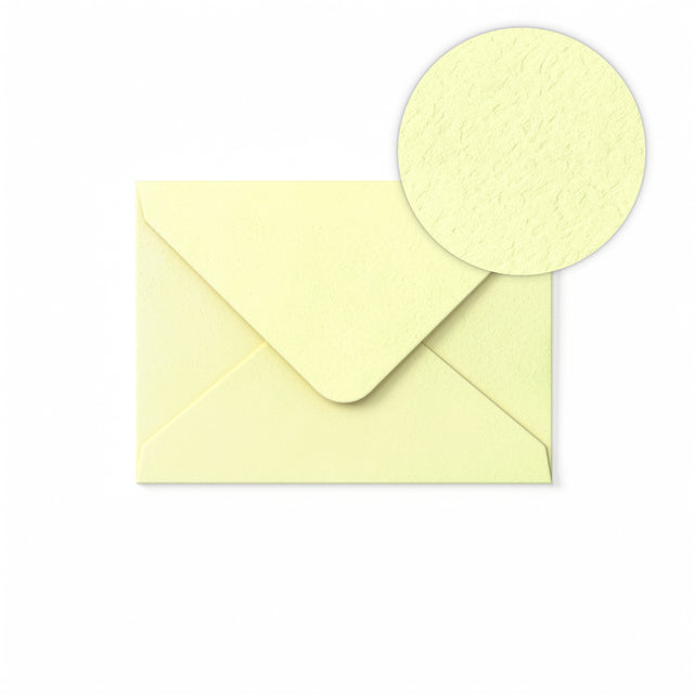 Ivory Envelope Hammered Texture 82x113 mm