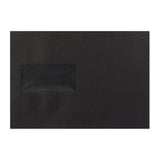 C5 Black Peel & Seal Coloured Envelope (162 x 229mm)