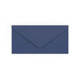 DL Navy Blue British Made Gummed V-Flap Envelope (110 x 220mm)