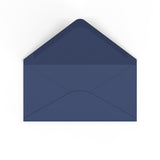 DL Navy Blue British Made Gummed V-Flap Envelope (110 x 220mm)