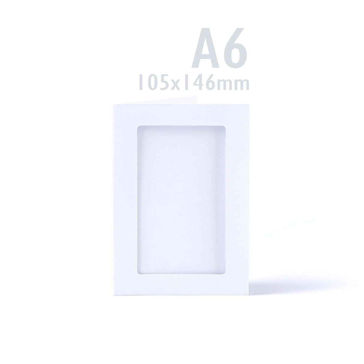 White Tri-Fold Rectangle Aperture Cards Pack