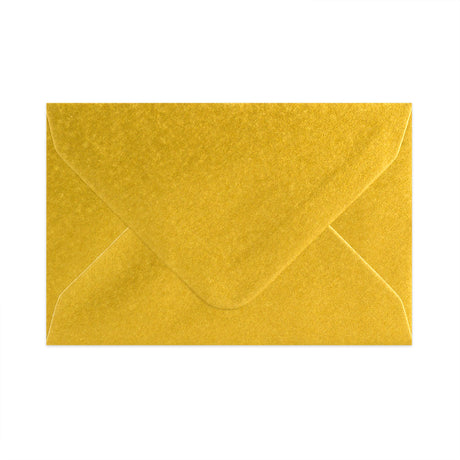 Metallic Gold Gummed V-Flap Greeting Card Envelope (62 x 94mm)