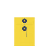 Coloured envelopes with string and washer closure