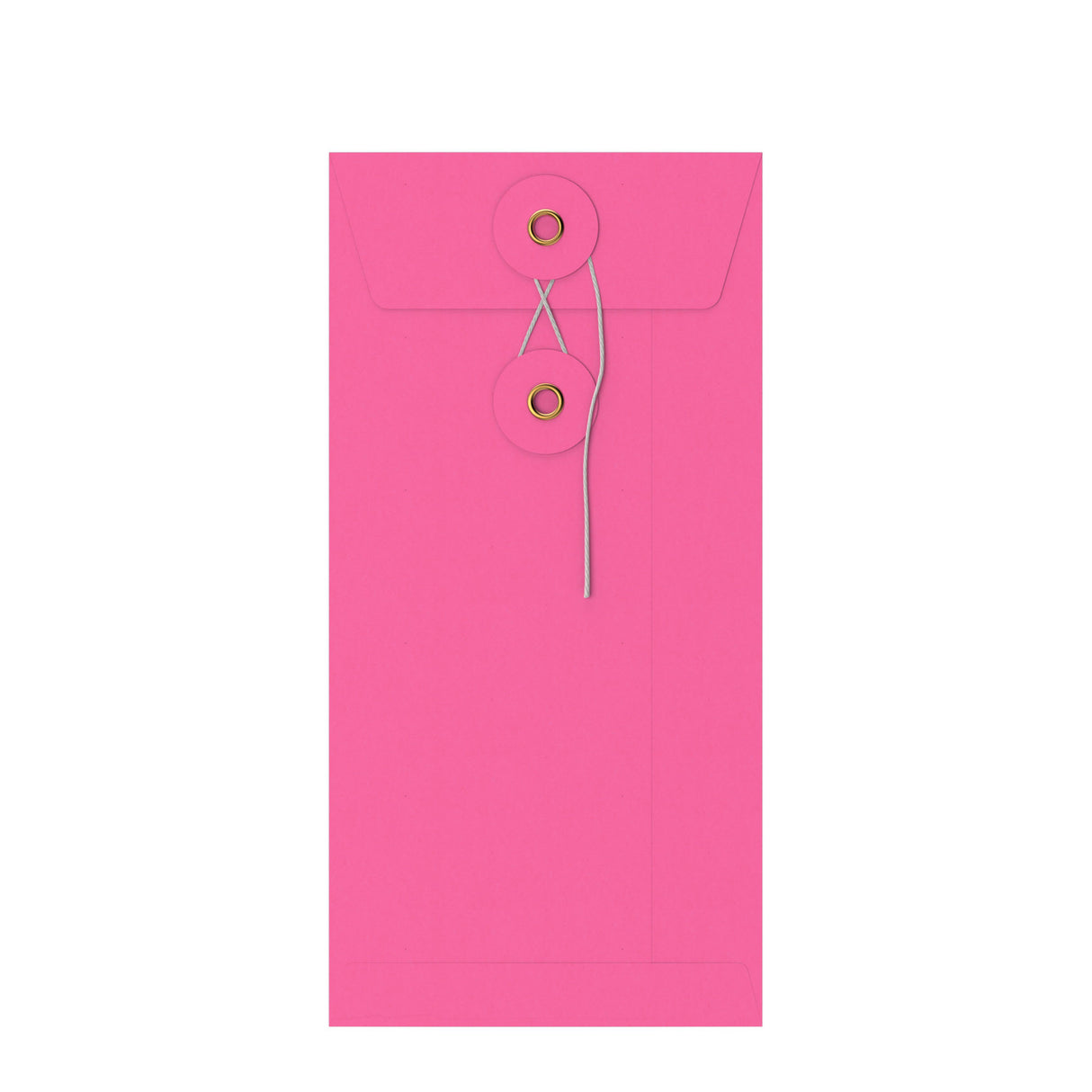Coloured envelopes with string and washer closure